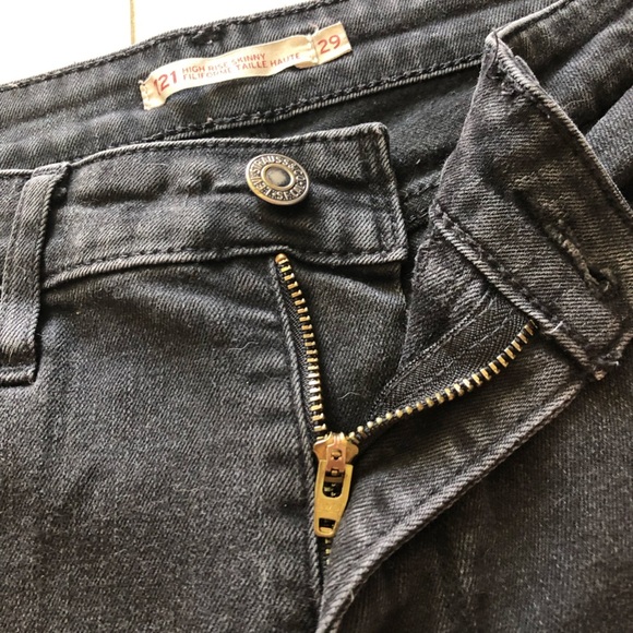 Levi’s 721 High Rise Skinny Black Jeans Size 29 - Picture 5 of 12